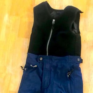 Spyder Ski Pants 4T Bibs Fleece Top